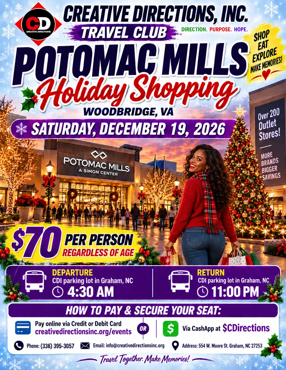 Potomac Mills Holiday Shopping with Creative Directions
